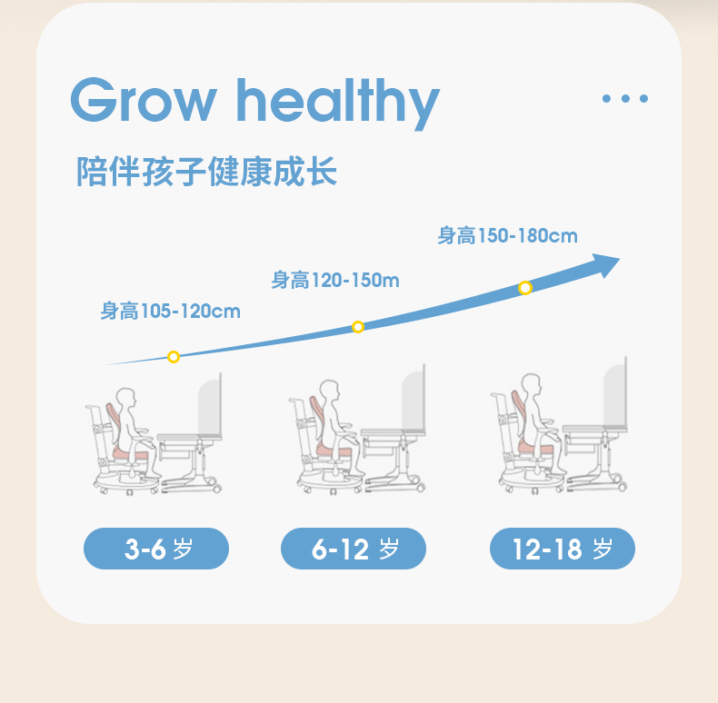 哈佛12008轻盈版学习桌陪伴孩子健康成长