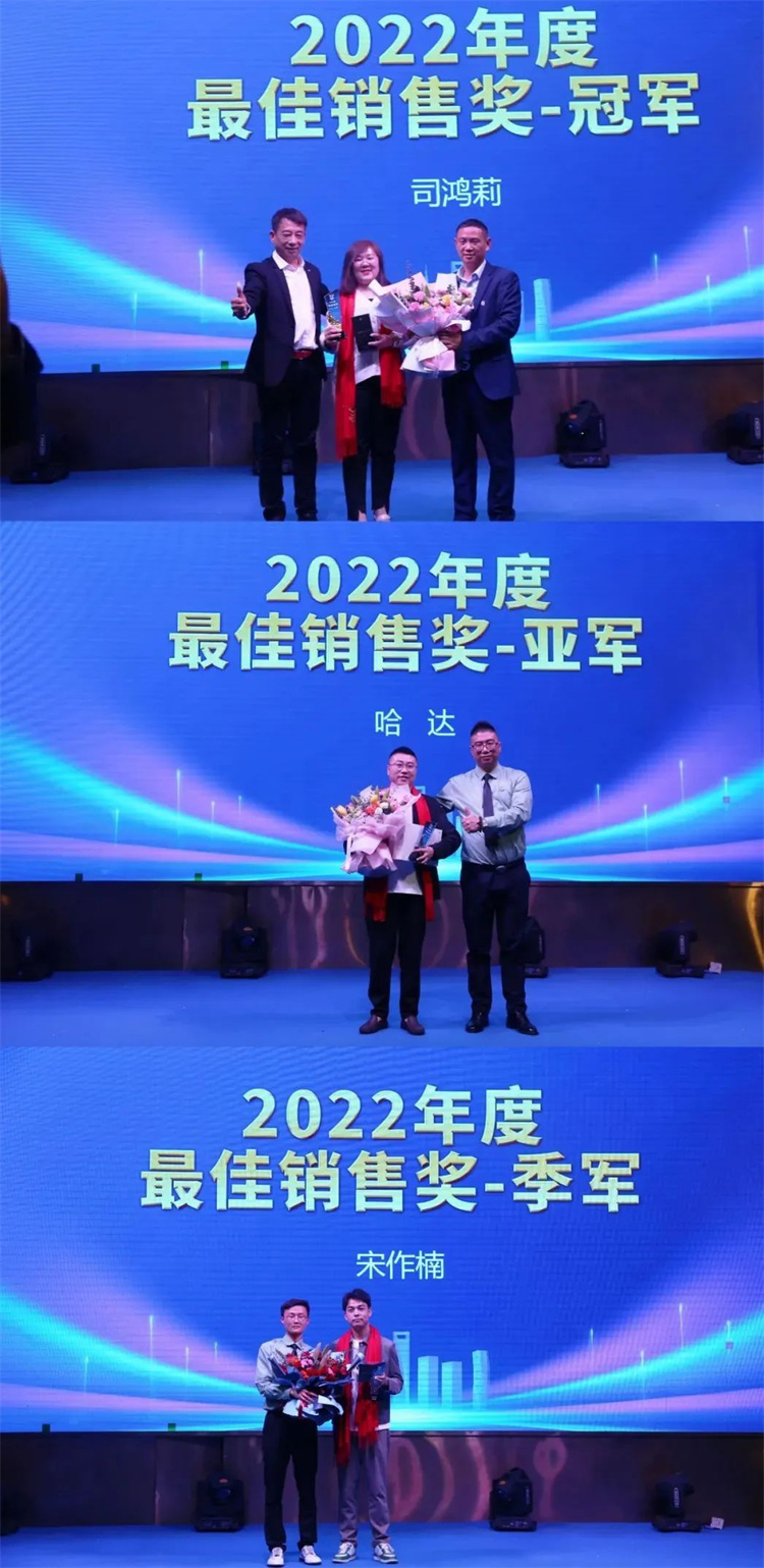 博士有成颁发2022年度最佳销售奖