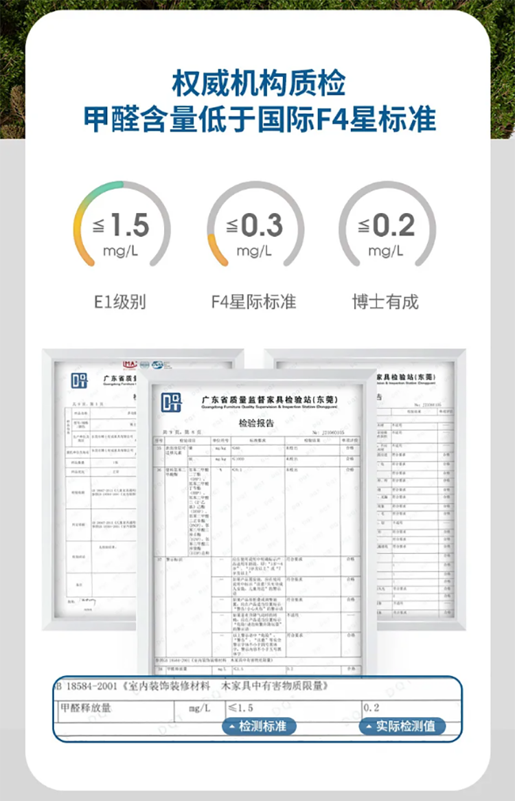 博士有成学习桌，产品检测报告